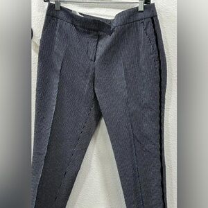 Akris Punto Navy and White Striped Pant